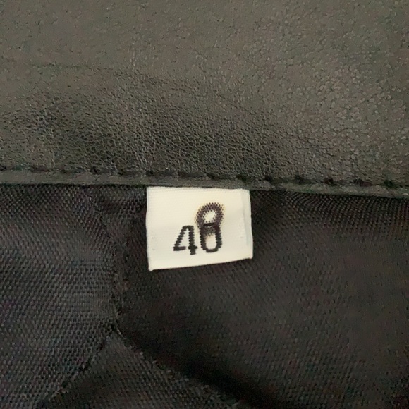 Men’s Leather Biker Jacket - Picture 9 of 12